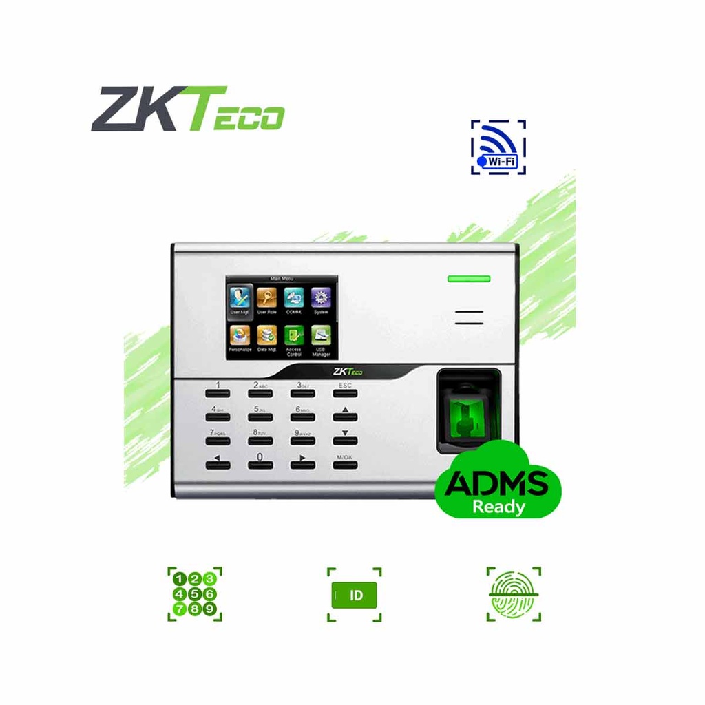 ZKTECO UA860ID - Control de Acceso y Asistencia Simple / 3000 Usuarios