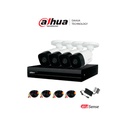 DAHUA KITXVR1B08-I-2MP4CP - Kit de 8 Canales 2 Megapíxeles/ con 4 Camaras