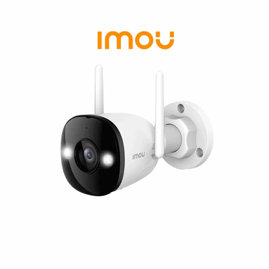 IMOU Bullet 2E 5Mp (IPC-K3DN-5H0WF) - Cámara IP Bullet WiFi de 5MP tiene micrófono integrado, 102° de visión, H.265, lente de 2.8mm, detección de humanos, IR 30m, IP67 y ranura MicroSD