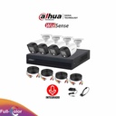 DAHUA FULLCOLORKIT-A - Kit de 4 Canales Full Color de 2 Megapíxeles con Audio