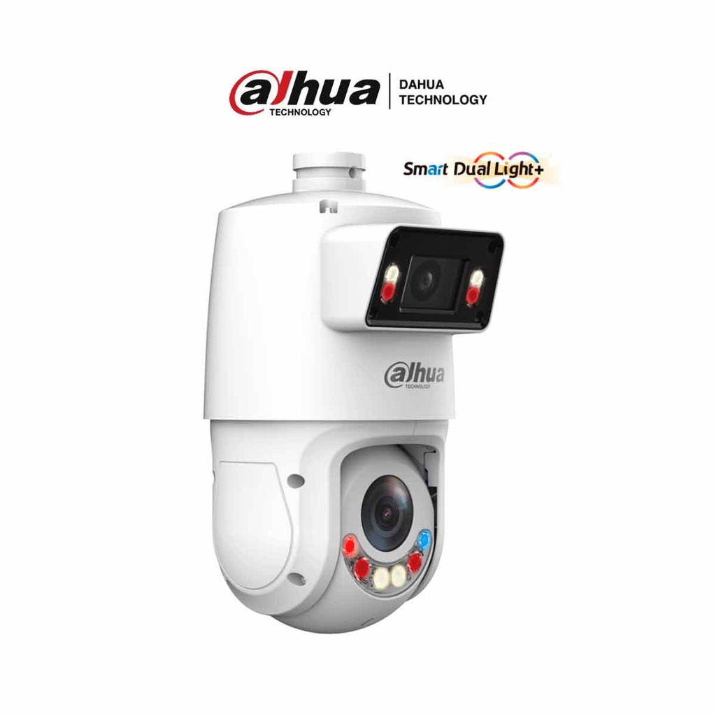 DAHUA DH-SDT4E425-4F-GB-A-PV1 - Cámara PTZ IP X-Spans 4MP+4MP. Soporta Multivision, TiOC WizSense: 25X Zoom, IR hasta 100m, Autotracking 3.0, Protección perimetral, Disuasión activa, Luz dual inteligente, SMD 4.0, Quick Pick, WDR, IP66.