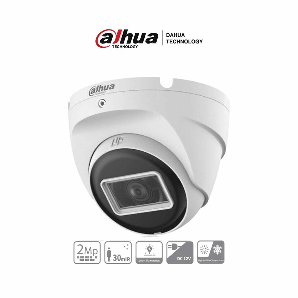 DAHUA HAC-T2A21N-U-28 - Camara Domo de 2 Megapixeles/ 1080p/ Lente 2.8 mm/ 100 Grados de Apertura/ IR de 30 Metros/ Metalica/ IP67 / Soporta: CVI/TVI/AHD/CVBS