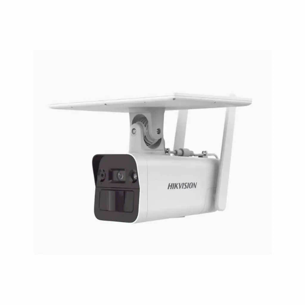  HIKVISION DS-2XS2T41G1-ID/4G/C05S07 Kit Solar IP All in One / Doble Detección (Radar + PIR) / Bala IP 4 Megapixel / Lente 4 mm / Panel Solar / Batería de Respaldo de Litio 10Ah (Hasta 11 Días) / Conexión 4G / Audio de Dos Vías / Accesorios de Inst. / Direc