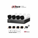DAHUA KITXVR1B04H-I+4B2A51 - Kit de 4 Canales/ 5 Megapixeles 