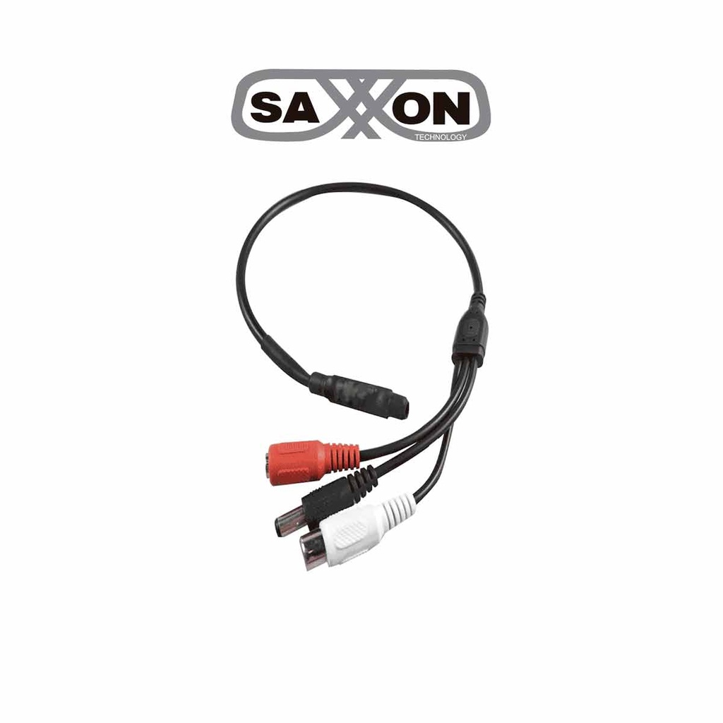 SAXXON PSUMP02 - MICROFONO AMPLIFICADO 12VDC 56dB CON I/O AUDIO/VIDEO