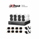 DAHUA KITXVR1B08- I+8-B1A21- Kit de 8 Canales 2 Megapíxeles/ DVR Cooper-I WizSense/ Con IA