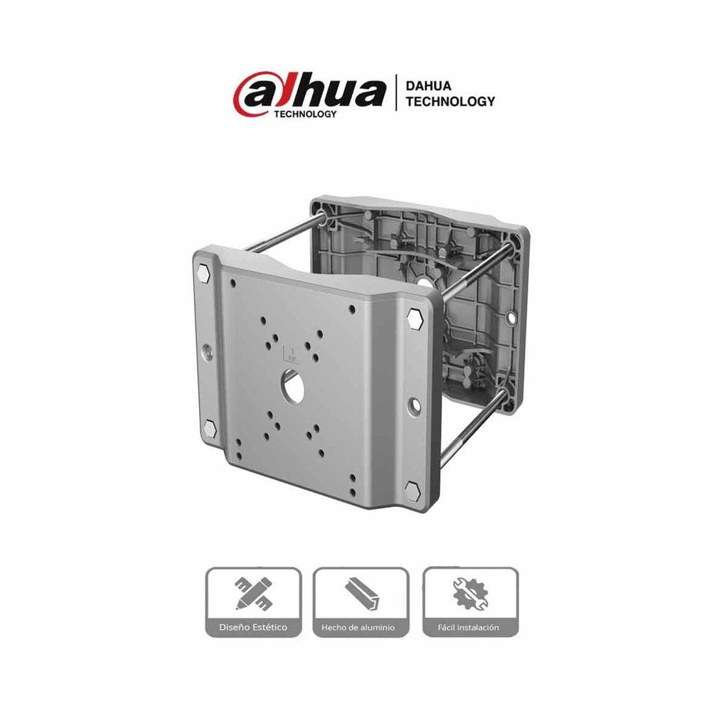 DAHUA DH-PFA153-SG - Montaje en Poste para Camaras PTZ y Cajas de Exterior/ Aluminio y Acero