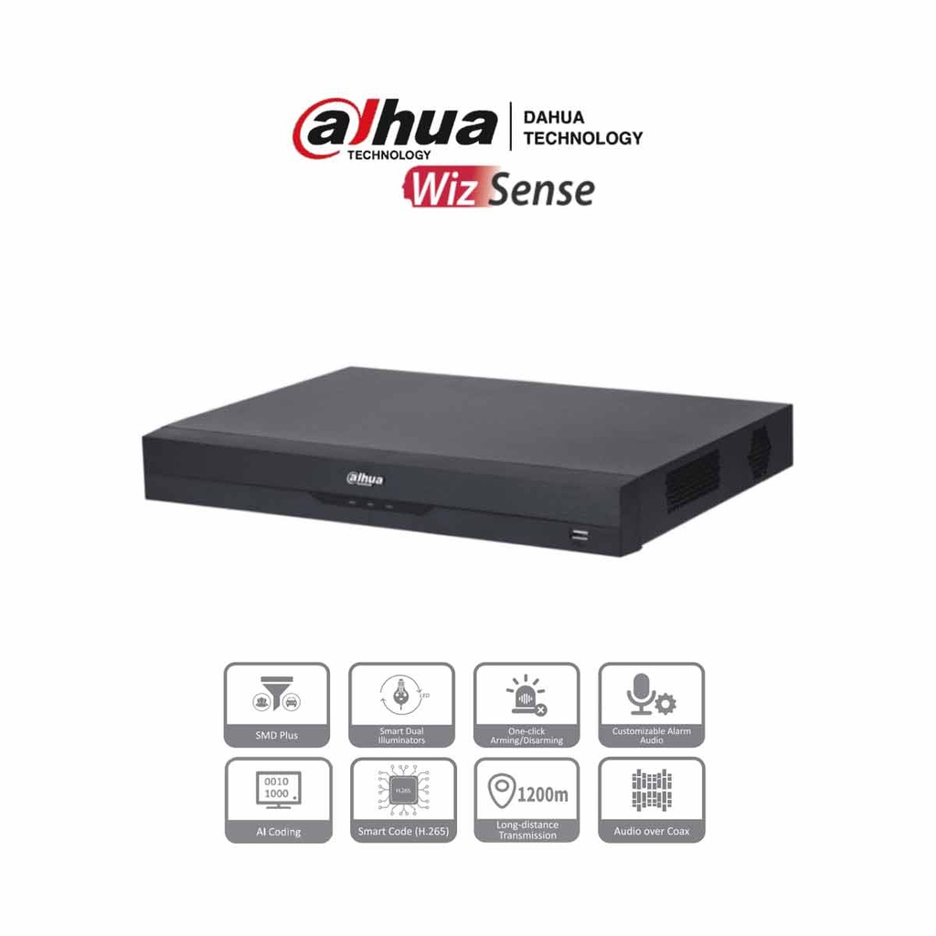 DAHUA XVR4232AN-I - DVR de 32 Canales de 1080p Lite/ WizSense/ H.265+/ Codificación IA