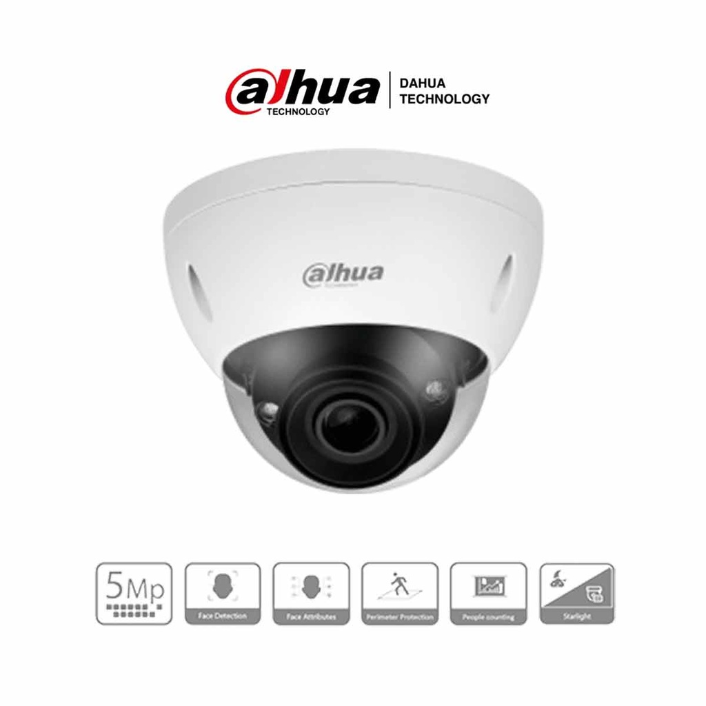 DAHUA IPC-HDBW5541EN-ZE - Cámara IP Domo Antivandálica Resolución de 5 MP/ Lente Mot. 2.7 