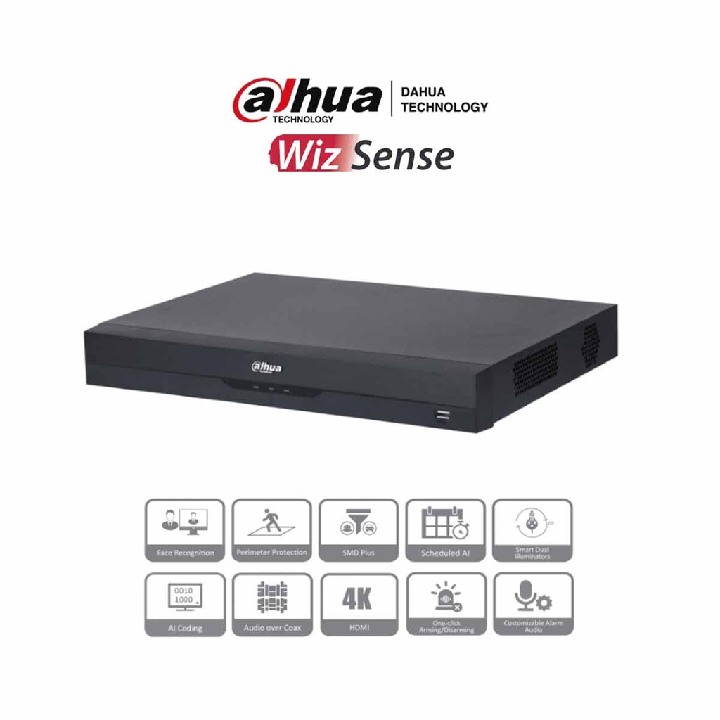 DAHUA XVR5232AN-I3 - DVR de 32 Canales de 5 Megapíxeles Lite/ WizSense/ H.265+