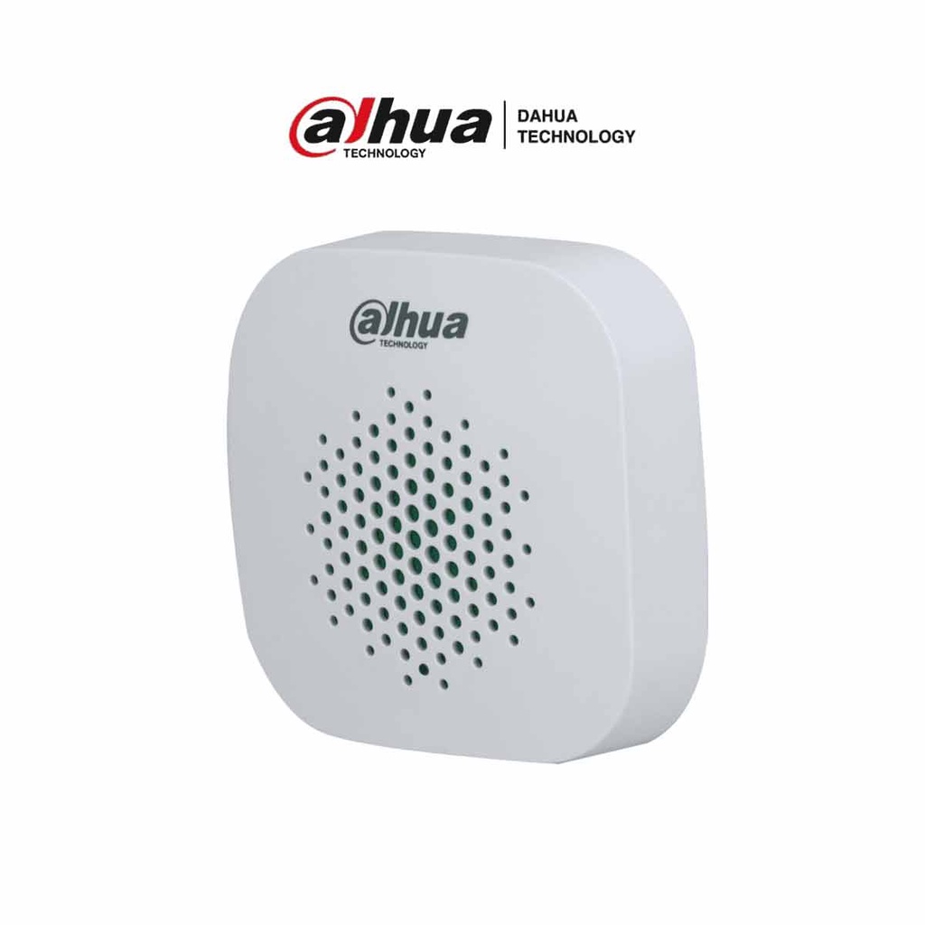 DAHUA DHI-ARA12-W2 -Sirena Inalámbrica Interior / 85 dB +- 3 / 3 Niveles de Volumen 