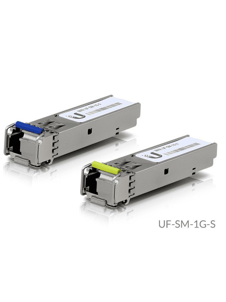 Ubiquiti UF-SM-1G-S - Transceptor SFP monomodo Mini GBIC con rendimiento de hasta 1Gbps