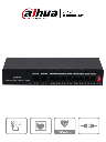 DAHUA PFS3010-8ET-65 - Switch Poe de 10 Puertos Fast Ethernet/ 8 Puertos Poe