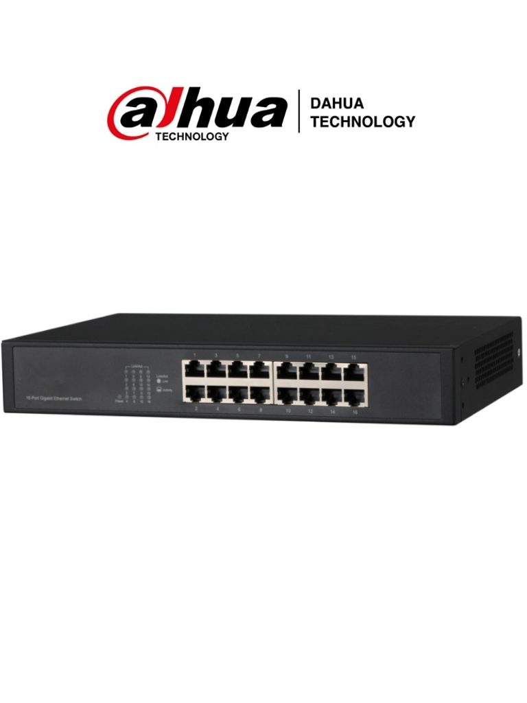 DAHUA PFS3016-16GT - Switch Gigabit de 16 Puertos No Administrable (1013010)