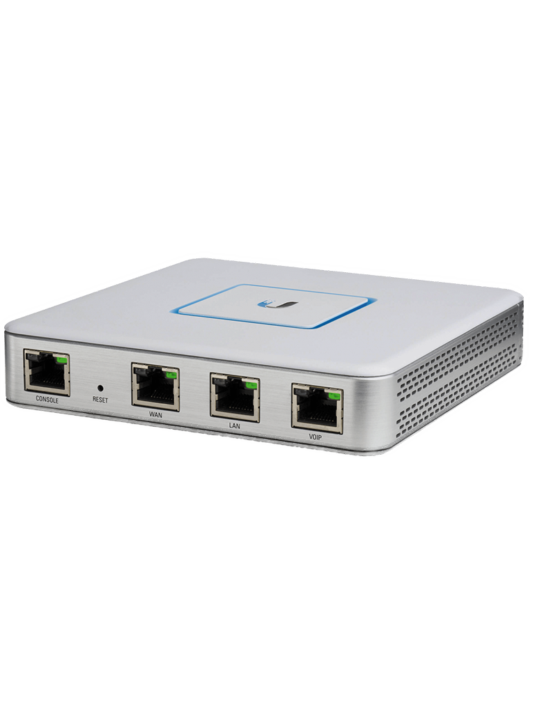 UBIQUITI USG - Ruteador UniFi Security Gateway / 1 Puerto WAN Gb. / 3 Puertos Gigabit Ethernet / Potente firewall / Compacto y Silencioso