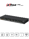 DAHUA DH-PFS3016-16GT-190 - Switch Poe Gigabit de 16 Puertos PoE Gigabit/ 190 Watts Totales