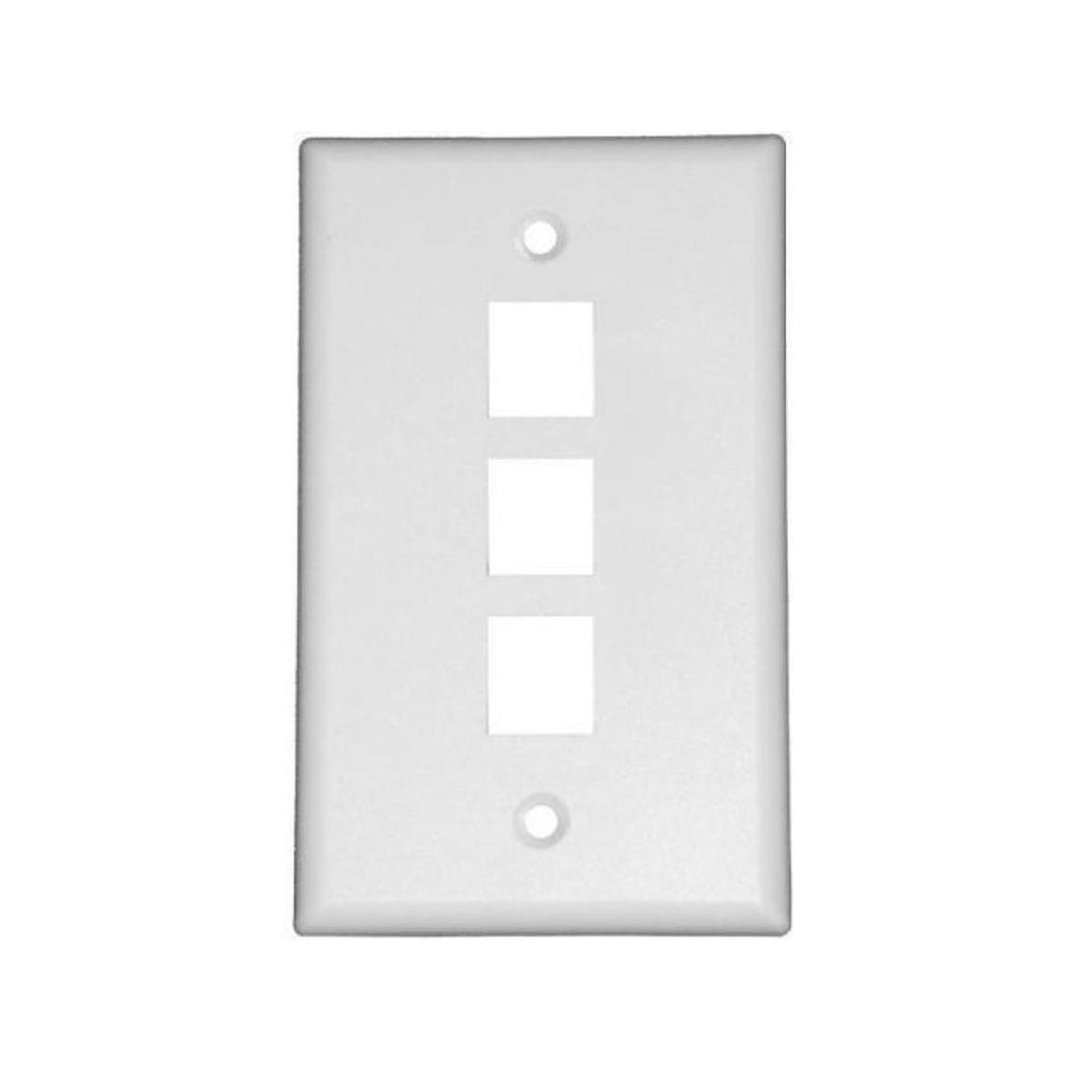 TVC F12UA3PWH - Placa frontal / 3 Ventanas / Color blanco