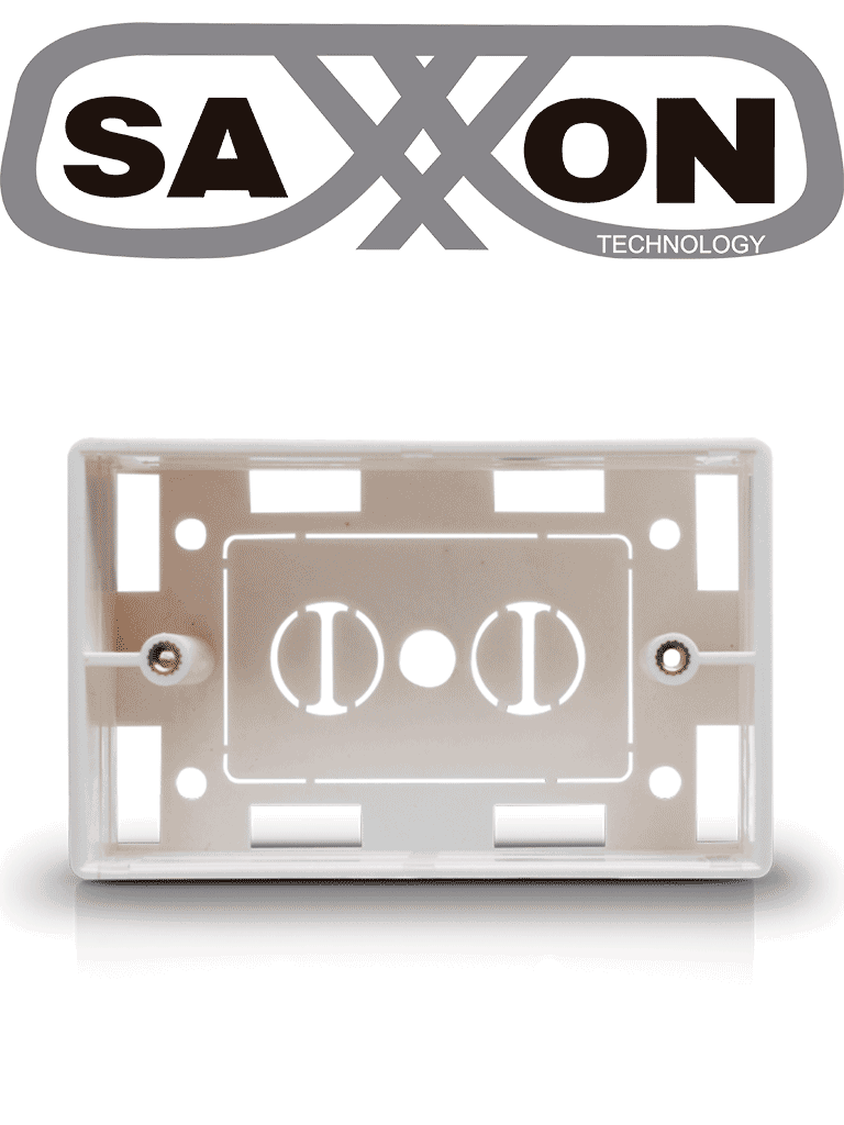 SAXXON A164B - Caja para placa de pared / Usos múltiples / Color blanco