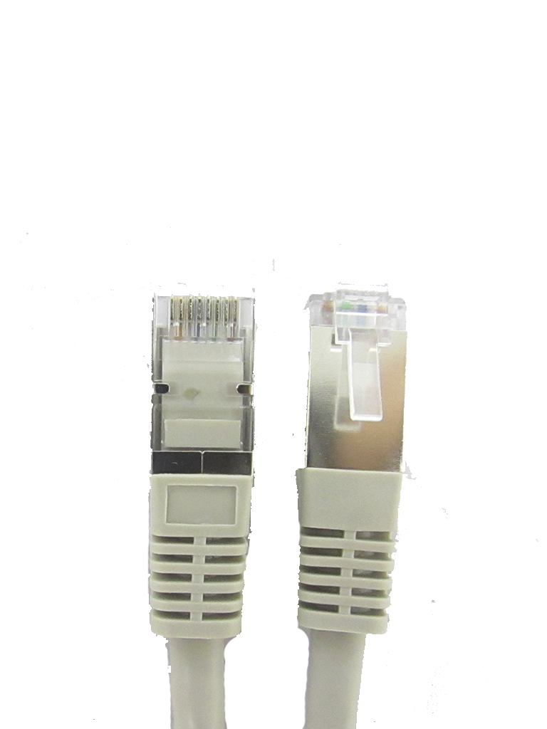 SAXXON P5E1SG - Cable patch cord UTP 1 metro / CAT 5E / Blindado / Color gris #LosIndispensables