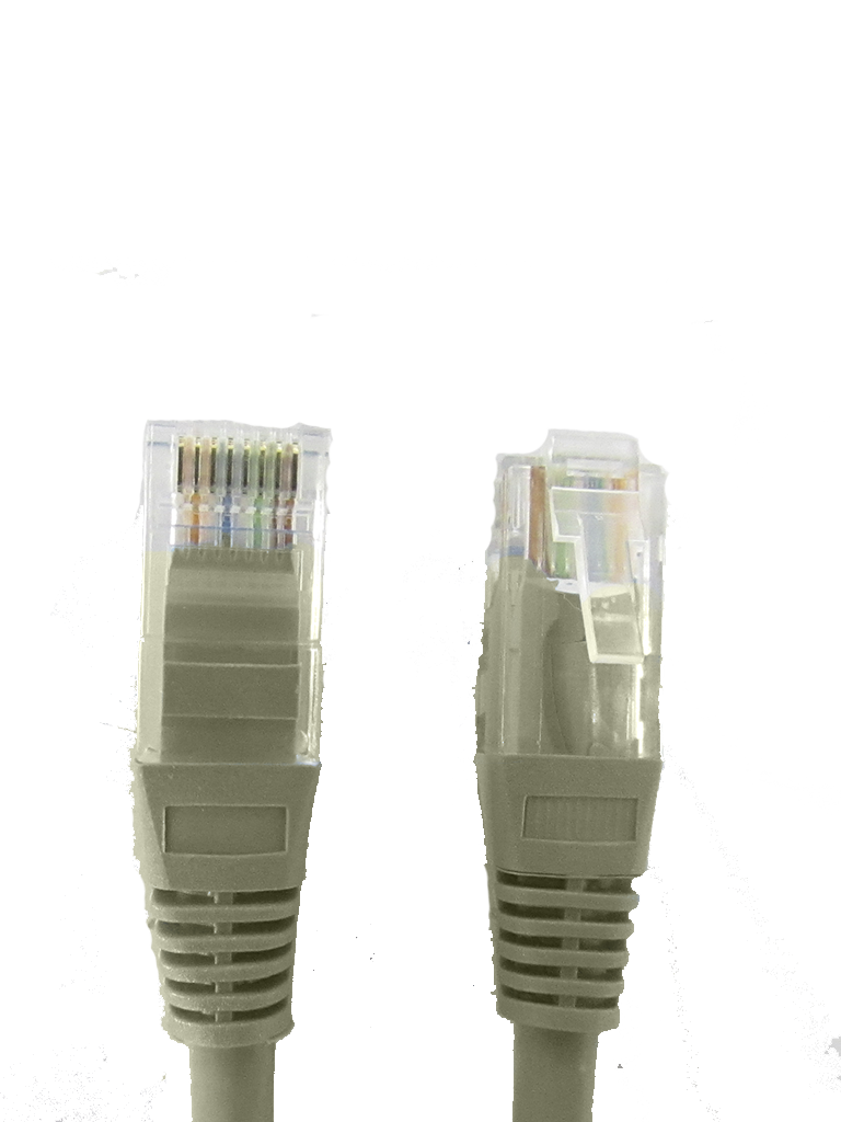SAXXON P5E1UG - Cable patch cord UTP 1 metro / CAT 5E / Color gris