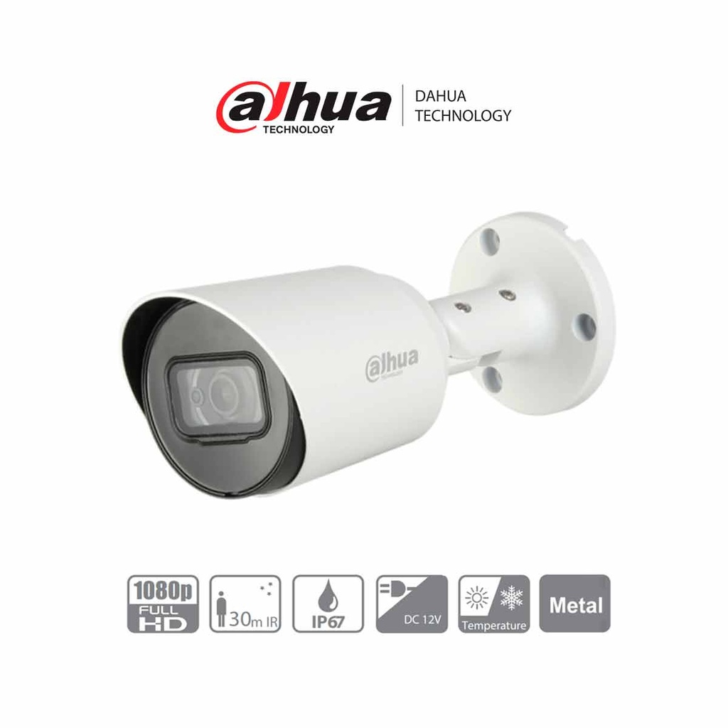 DAHUA HAC-HFW1200T-36- Camara Bullet de 2 Megapixeles/ Lente Fijo de 3.6mm