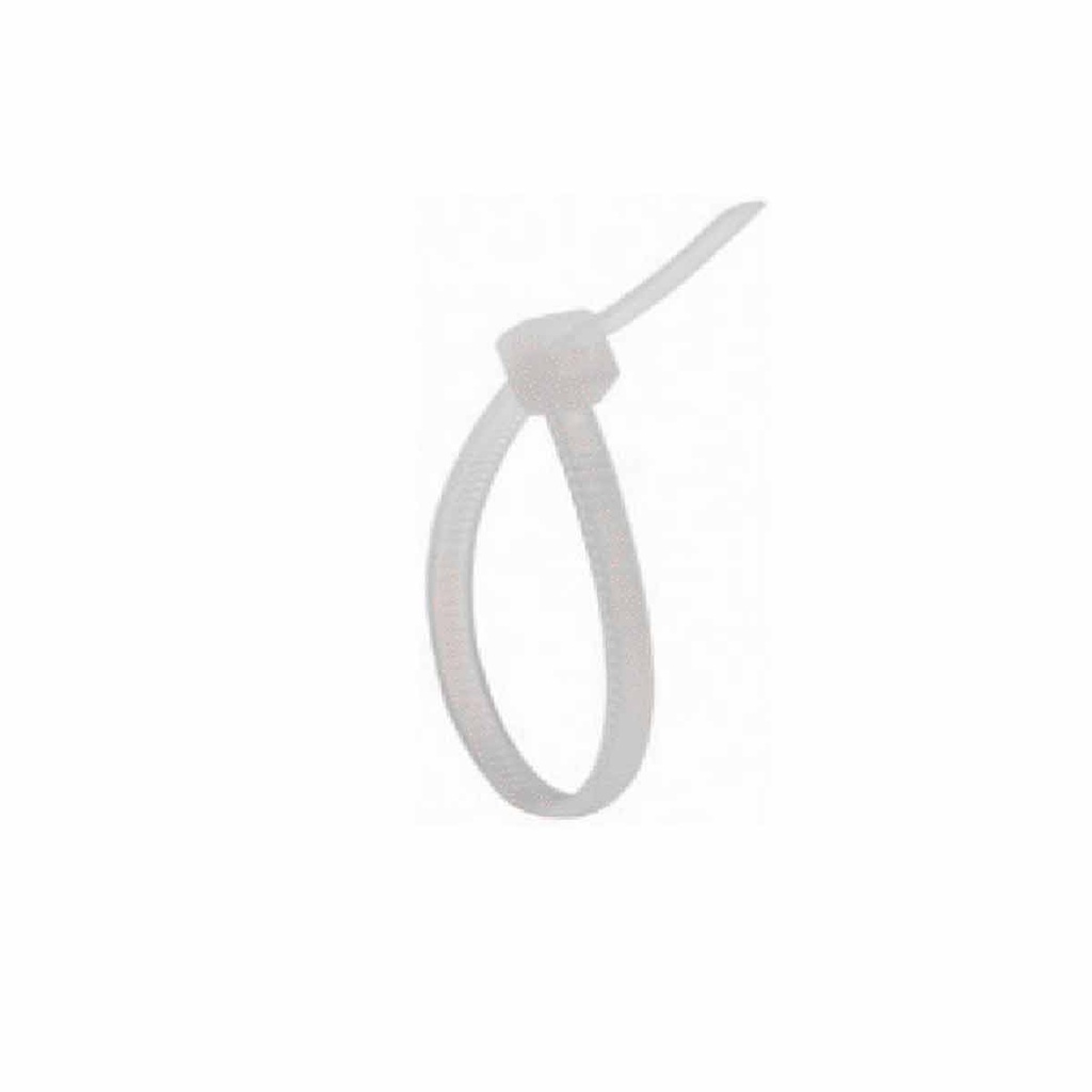 TY25BL - Cincho sujetacable / 4.5 mm X 190 mm / Blanco / Bolsa con 100 piezas 