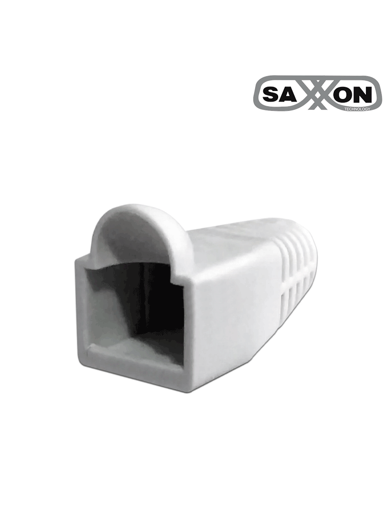 SAXXON S902A3 - Bota para conector plug RJ45 categoría 5e/ Color blanco/ Paquete de 100 piezas 