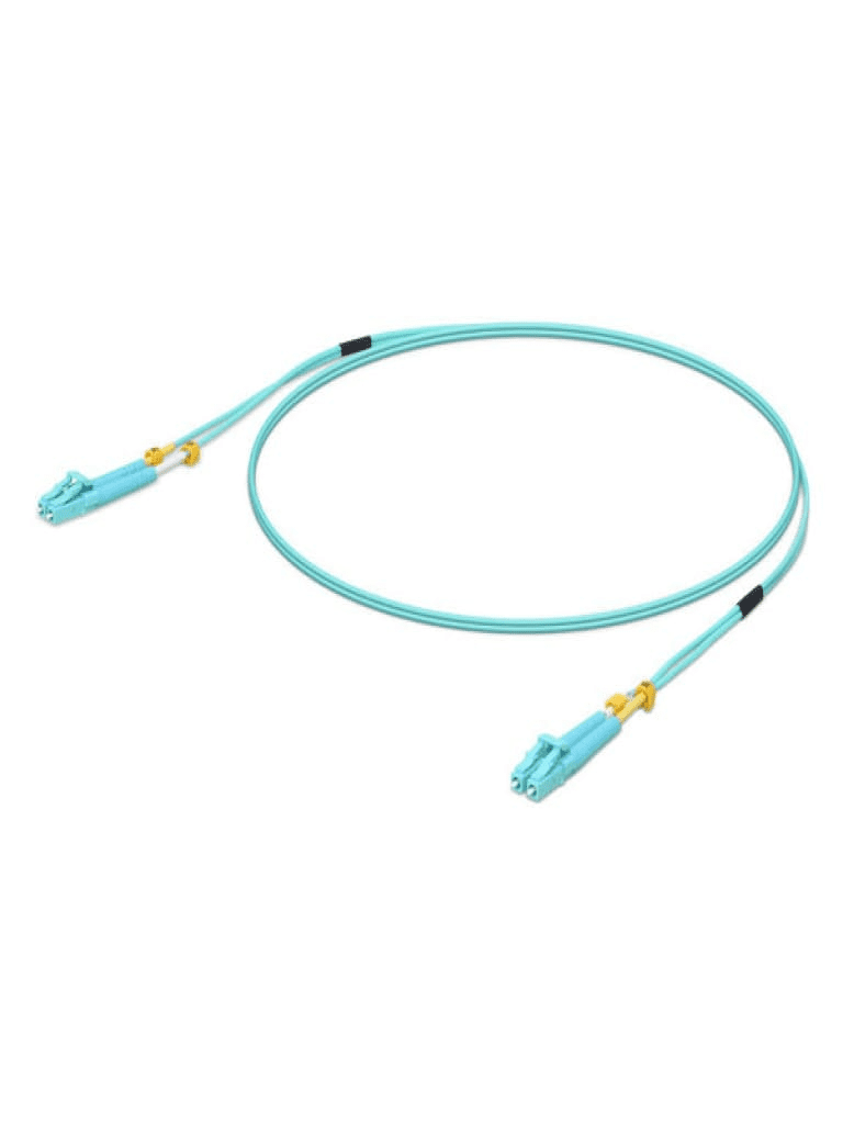 UBIQUITI UOC-3 Jumper de Fibra Óptica Multimodo LC-LC duplex 10 G, 50/125 OM3, Color Aqua, 3 Metros