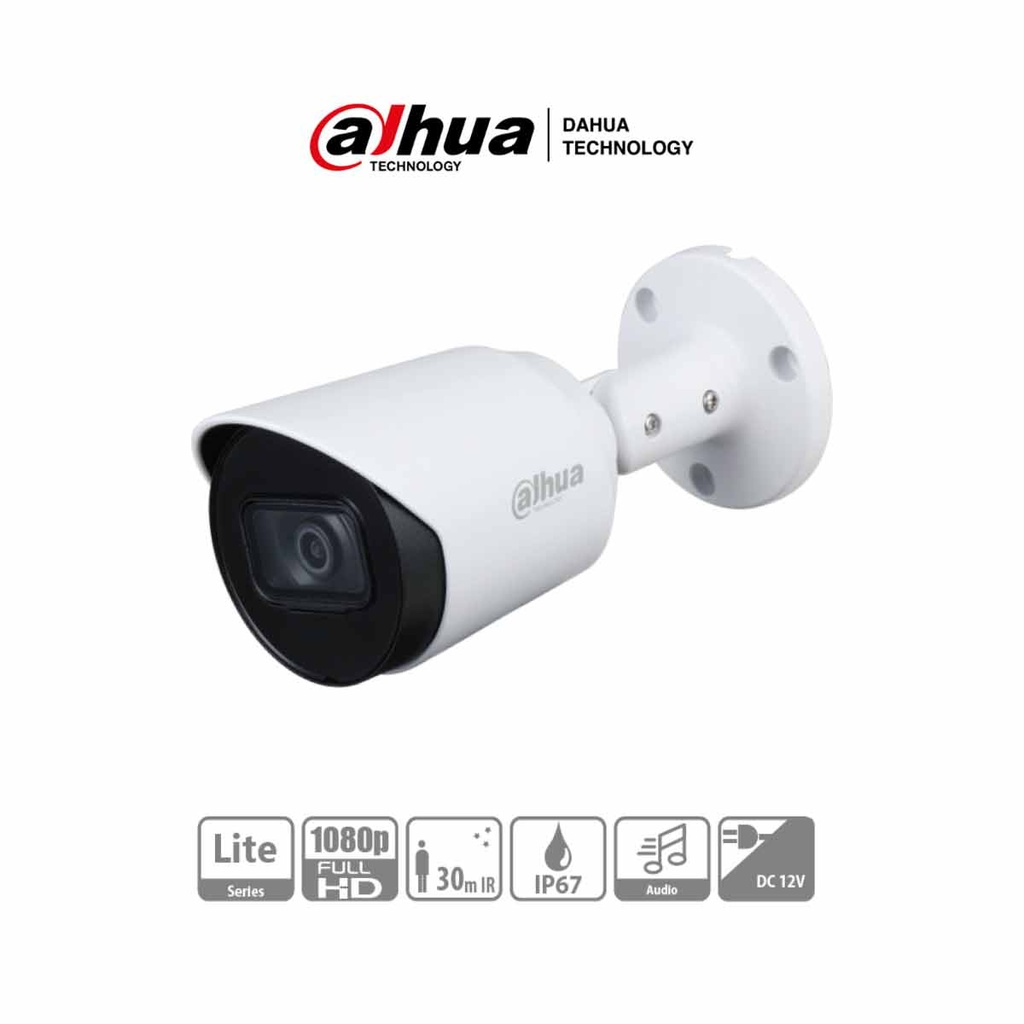 DAHUA HAC-HFW1200T-A - Camara Bullet HDCVI 1080p/ Micrófono Integrado