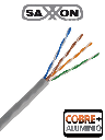 SAXXON OUTP5ECCA100G- Bobina UTP Cat5e/ 100 Metros/ CCA/ Gris Interior/ Cert ISO9001/ UL 444/ RoSH/ ANSI/ TIA/ EI-568B (1010788)