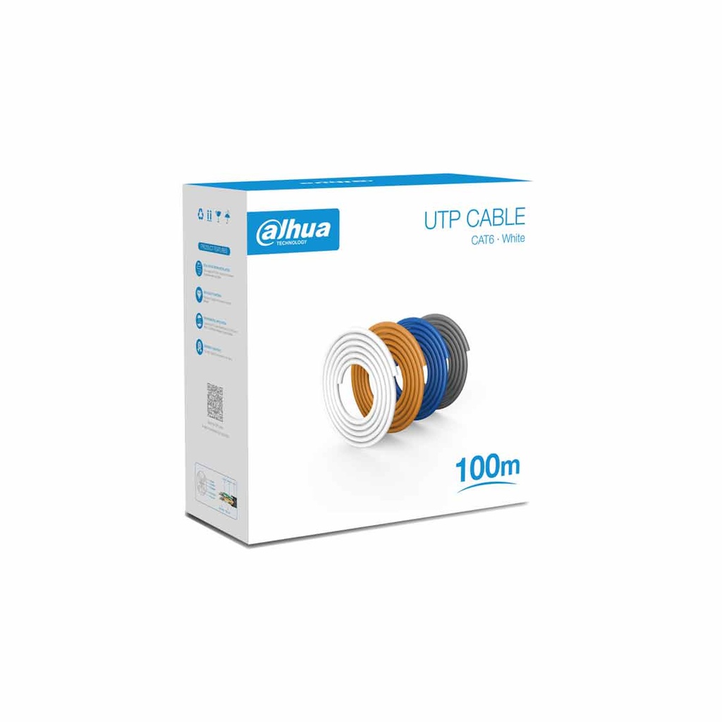 DAHUA PFM920I-6UN-C-100/ Bobina de 100 Mts de Cable UTP Cat6